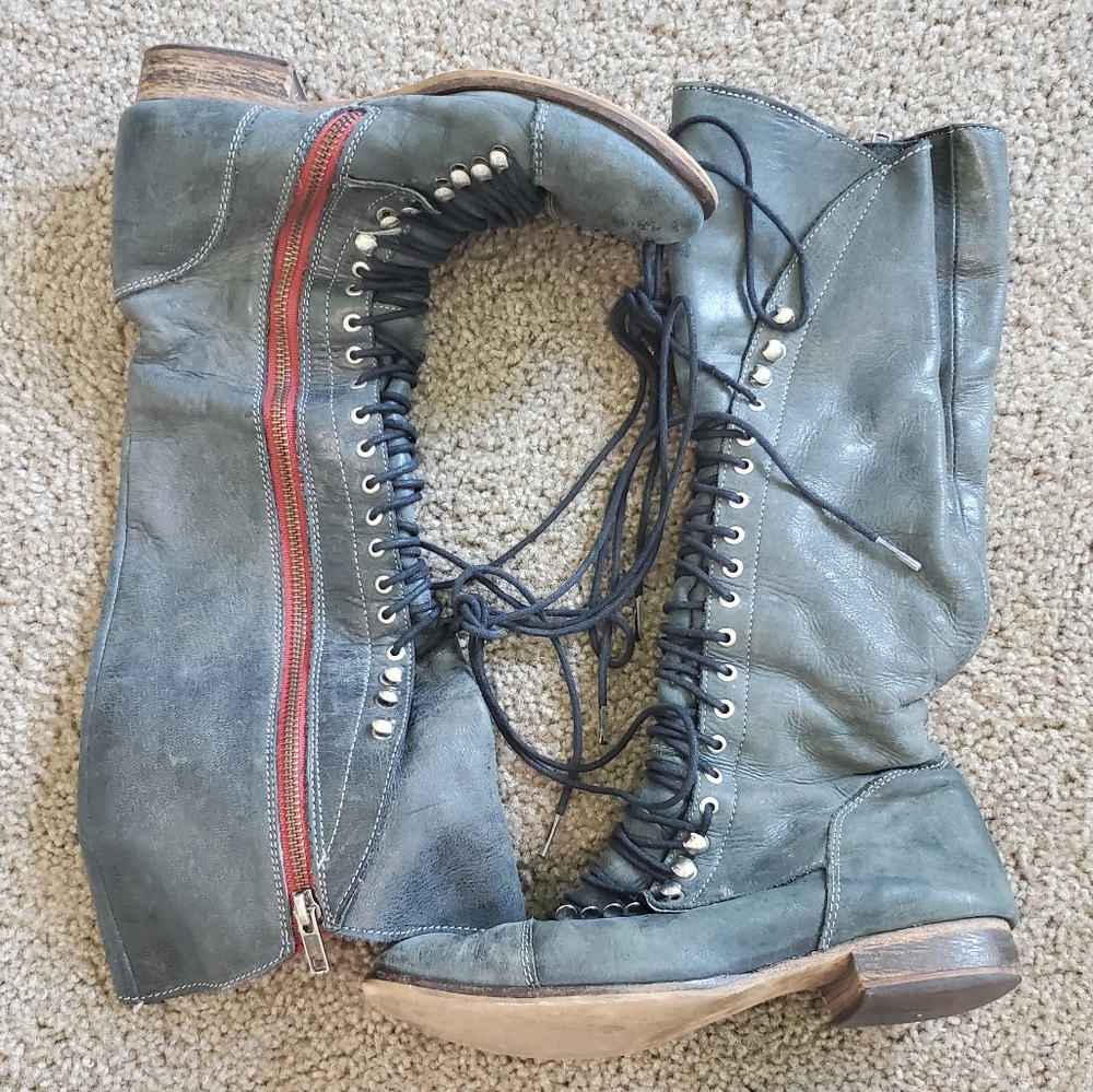 Steve Madden Tall Lace Up Perrin Boot 7